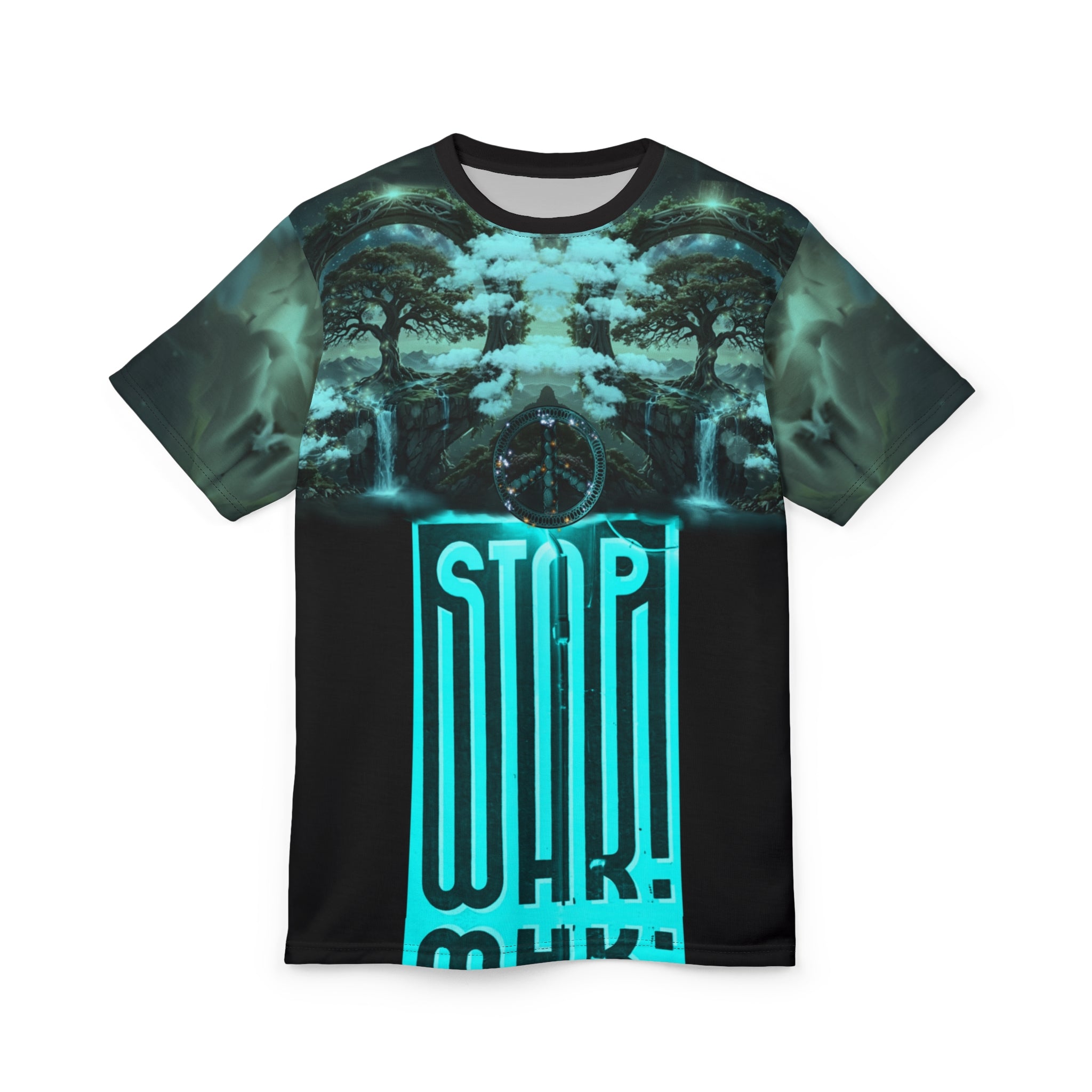 Stop War" we want peace" ,Unisex Cut &amp; Sew Tee (AOP)