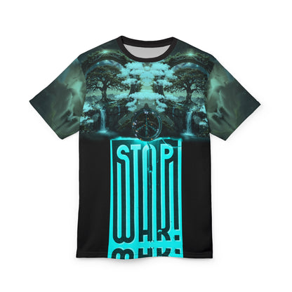 Stop War" we want peace" ,Unisex Cut &amp; Sew Tee (AOP)