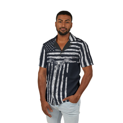 Camp Shirt USA Flag Men&