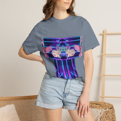 pink robin Hawaii flowers,Unisex Garment-Dyed T-shirt