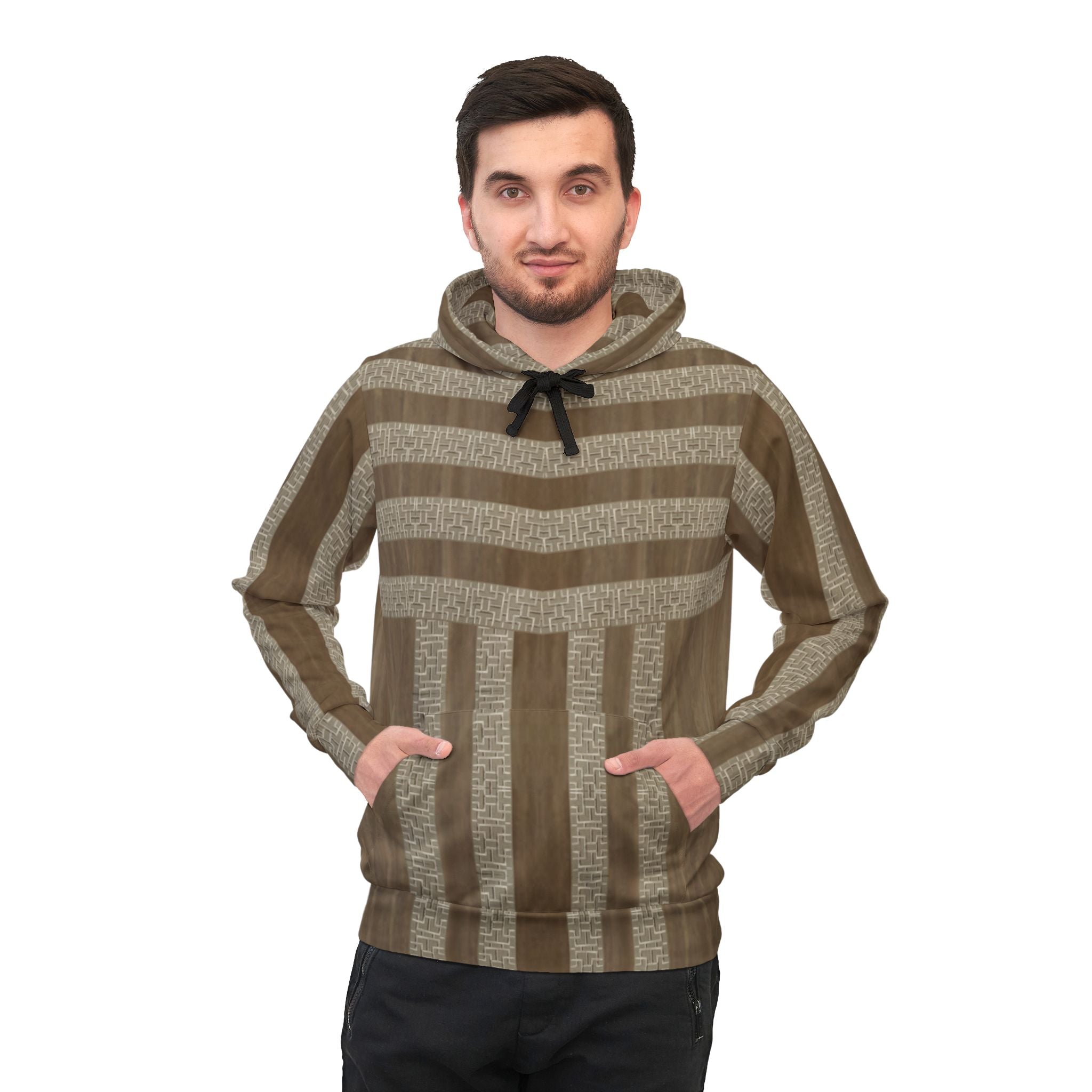 Cream Cube Athletic Hoodie