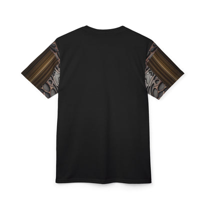 French polish,Stylish Unisex Cut &amp; Sew Tee, Abstract Graphic T-Shirt, Casual Wear, Unique Art Shirt, Trendy Outfit, Elevated Everyday Tee