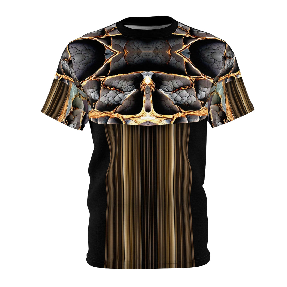 Broken stone,Abstract Art Unisex Tee, Artistic T-Shirt, Graphic Top, Unique Casual Wear, Gift for Art Lovers, Trendy All-Over Print Shirt