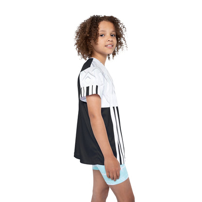 White Cube,Stylish Kids Sports Jersey, Youth Athletic Shirt, Team Spirit Wear, Outdoor Play Clothes, Ideal for Sports Events &amp; Birthdays