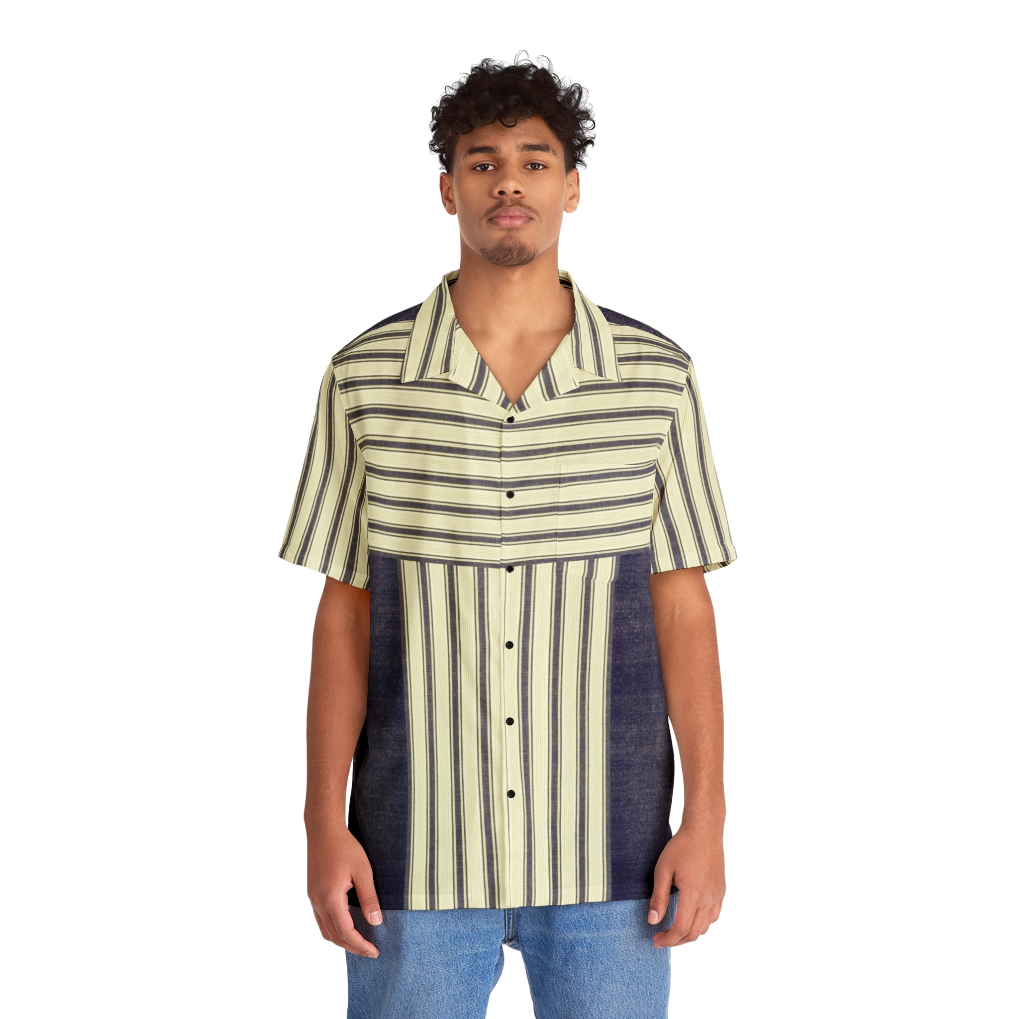 Hawaiian Shirt Blue Jeans Men&