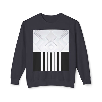 white triangle.Unisex Lightweight Crewneck Sweatshirt
