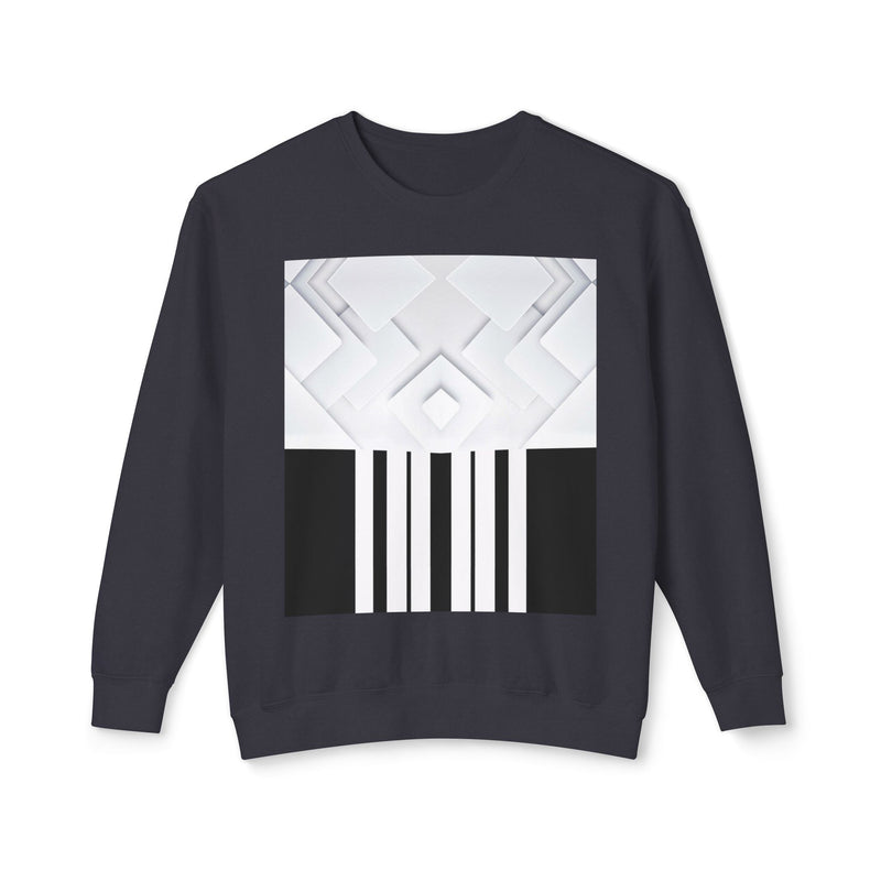 white triangle.Unisex Lightweight Crewneck Sweatshirt