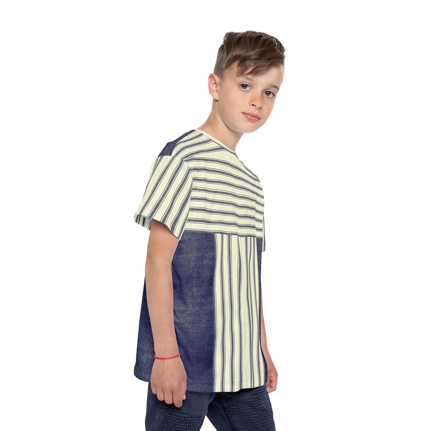 Kids Sports Jersey Blue Jeans
