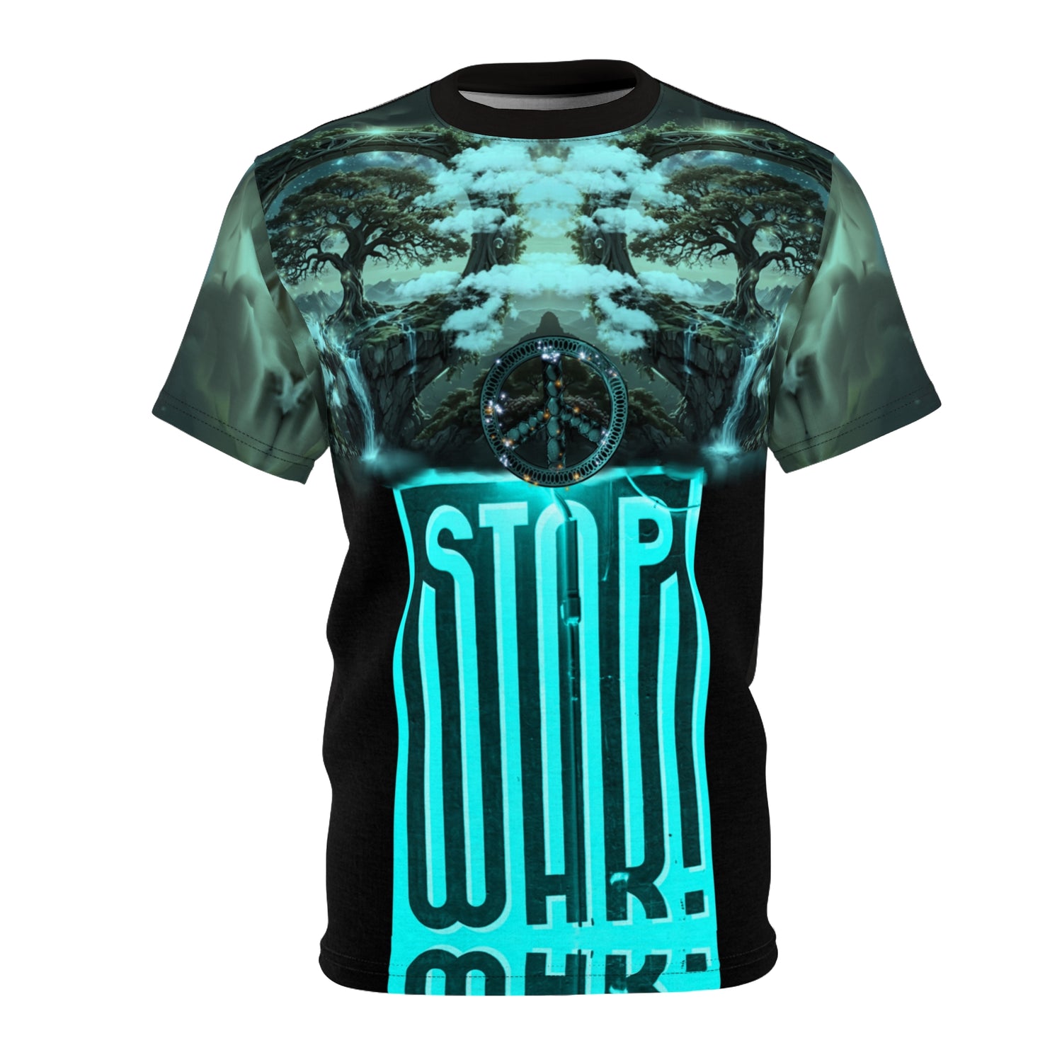 Stop War" we want peace" ,Unisex Cut &amp; Sew Tee (AOP)