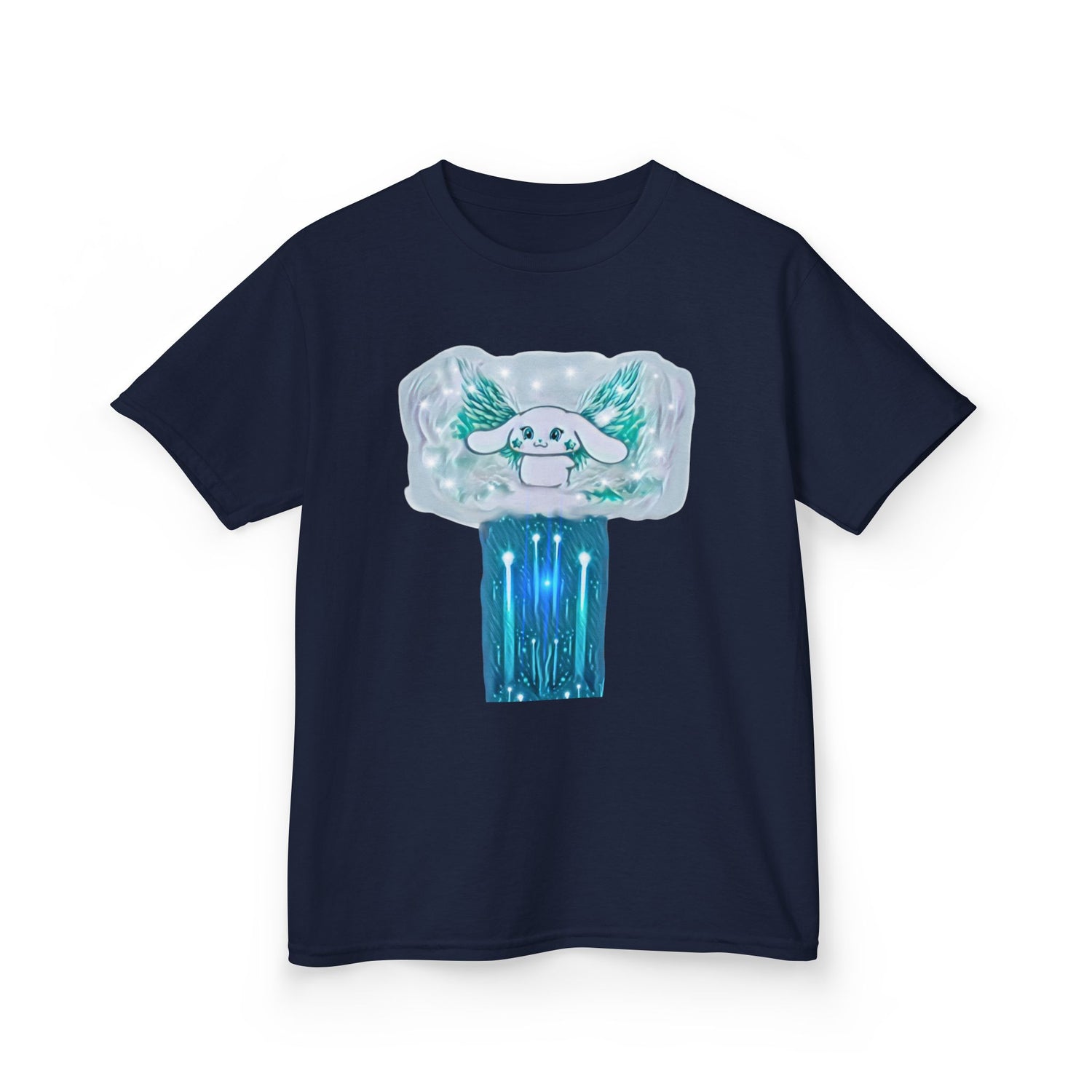 Sky the bunny,Cute Kids Tee, Turtle Graphic T-Shirt, Fun Summer Outfit, Children&