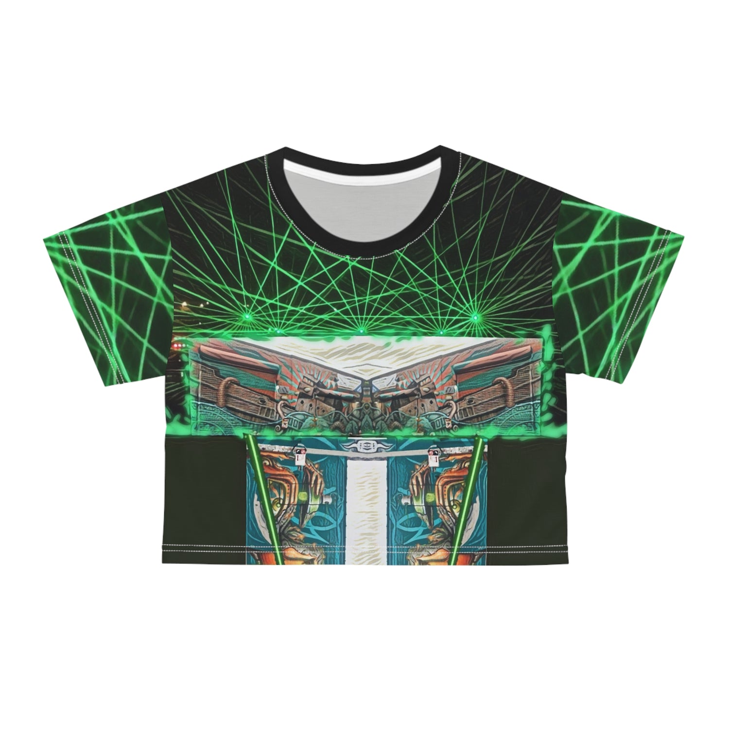 Iguana,Crop Tee (AOP)