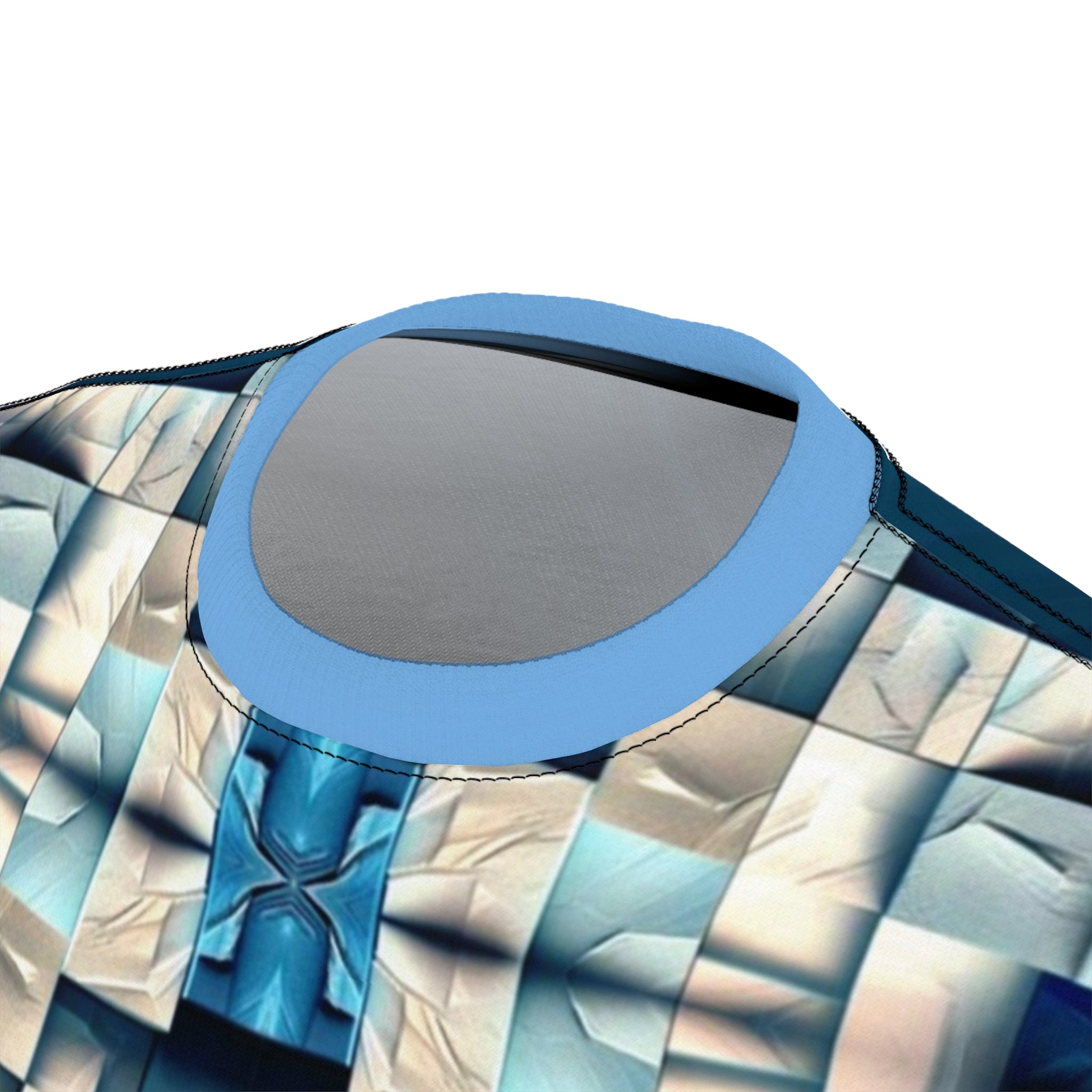 Blue stone,Abstract Geometric Unisex Tee, Unique Graphic Shirt, Trendy Casual Wear, Cool Art Fashion, Statement Piece for Every Occasion