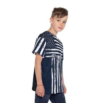 Kids Jersey USA Flag Sports Jersey