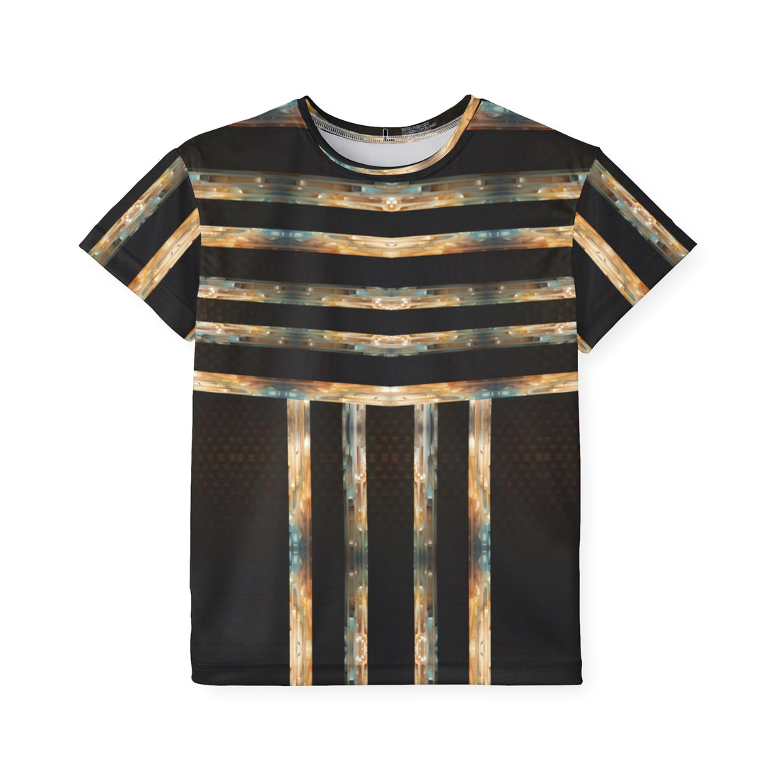 Kids Sports Jersey - Brown Marble Print