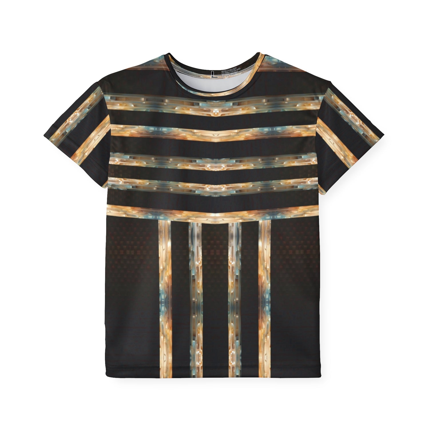 Kids Sports Jersey - Brown Marble Print