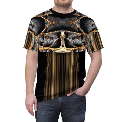 Broken stone,Abstract Art Unisex Tee, Artistic T-Shirt, Graphic Top, Unique Casual Wear, Gift for Art Lovers, Trendy All-Over Print Shirt