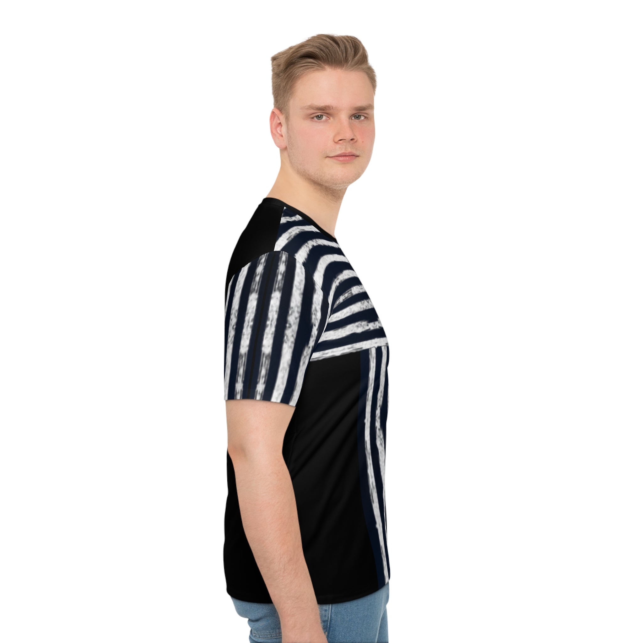 White Scratch Lines T-Shirt