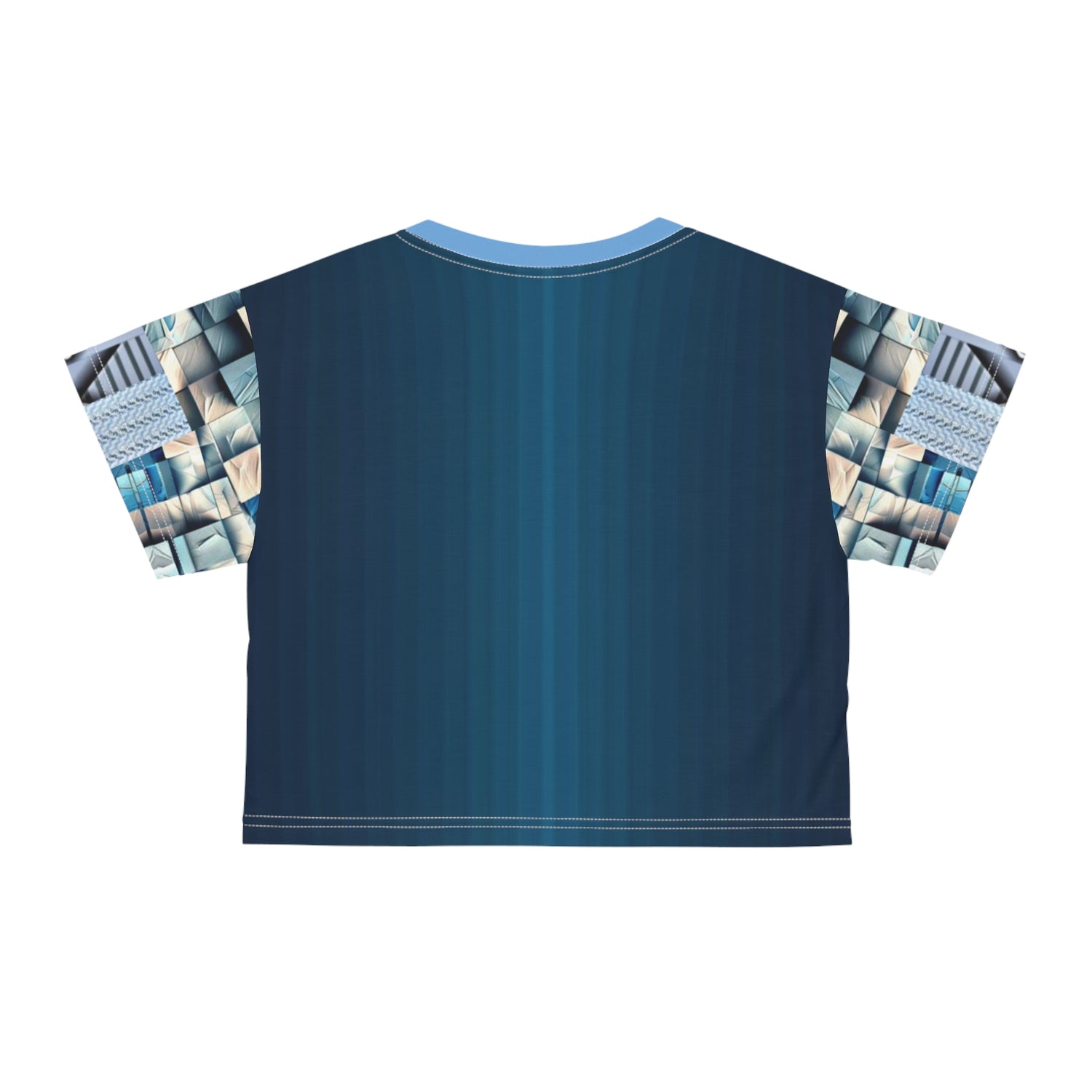 Blue stone,Artistic Crop Tee, Trendy Fashion Top, Unique Summer Shirt, Stylish Graphic Tee, Perfect Gift for Her
