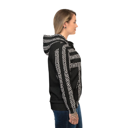 Athletic Hoodie - White Cube Design