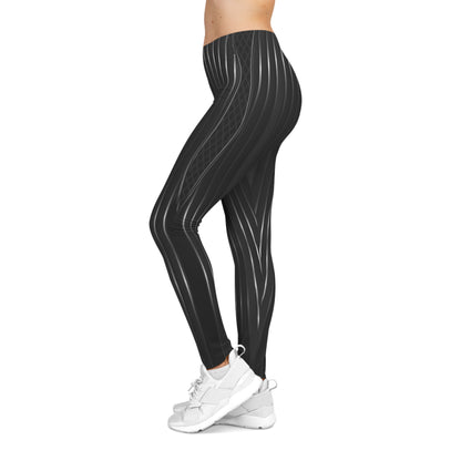 Women’s Stylish Striped Leggings - Fashionable Activewear for Comfort and Casual Wear