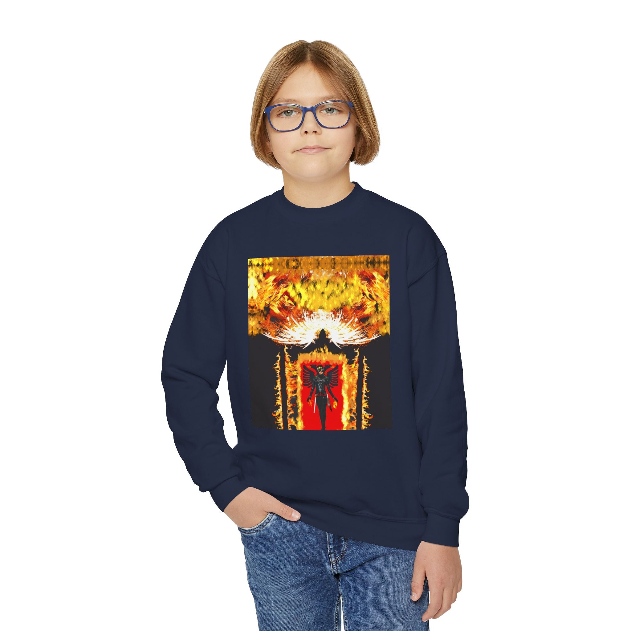 2 Eagle Women Youth Crewneck Sweatshirt