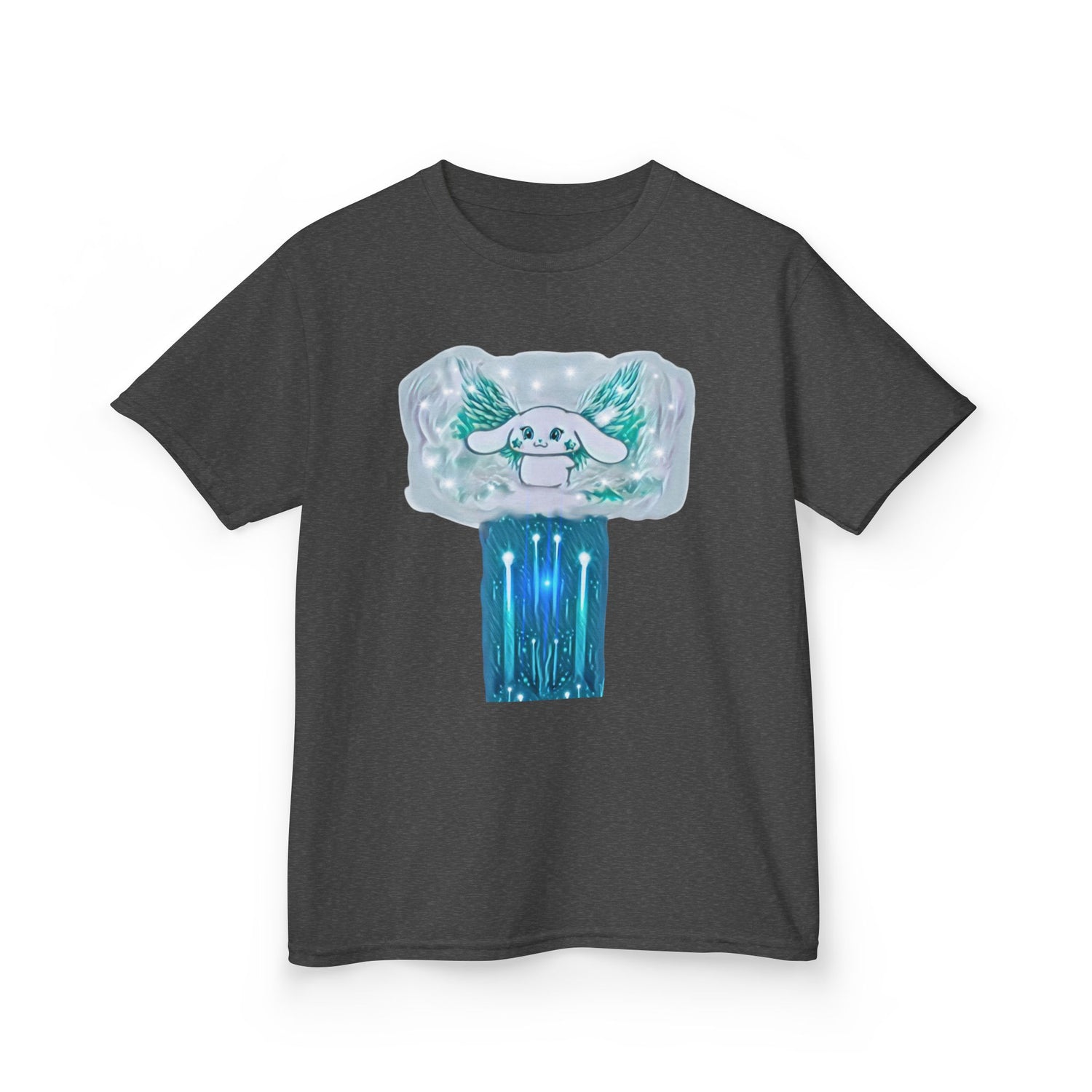 Sky the bunny,Cute Kids Tee, Turtle Graphic T-Shirt, Fun Summer Outfit, Children&
