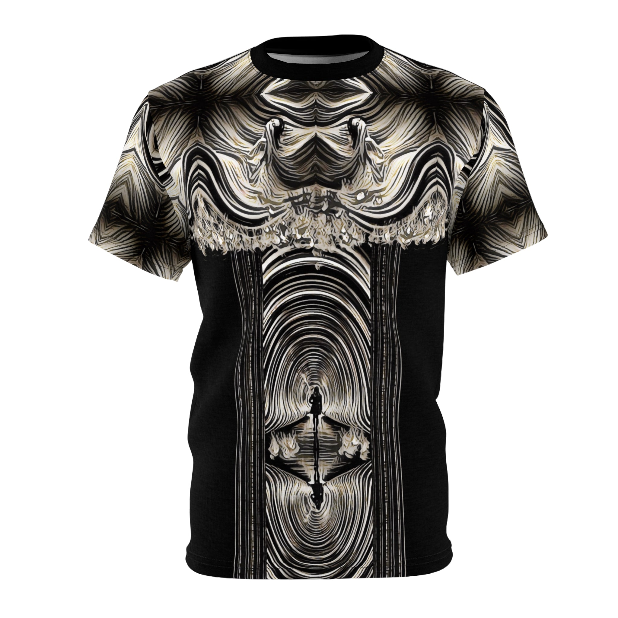 Women with a mask for Men,Unisex Cut &amp; Sew Tee (AOP)