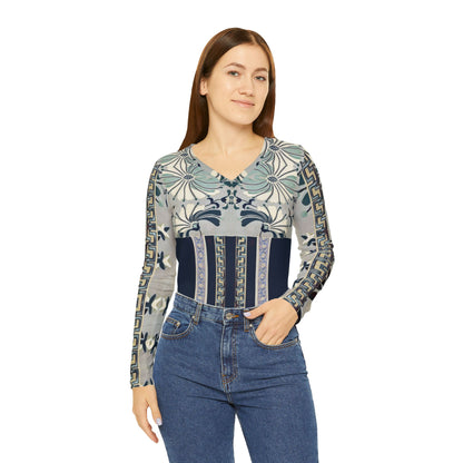Blue flower,Boho Chic Women&
