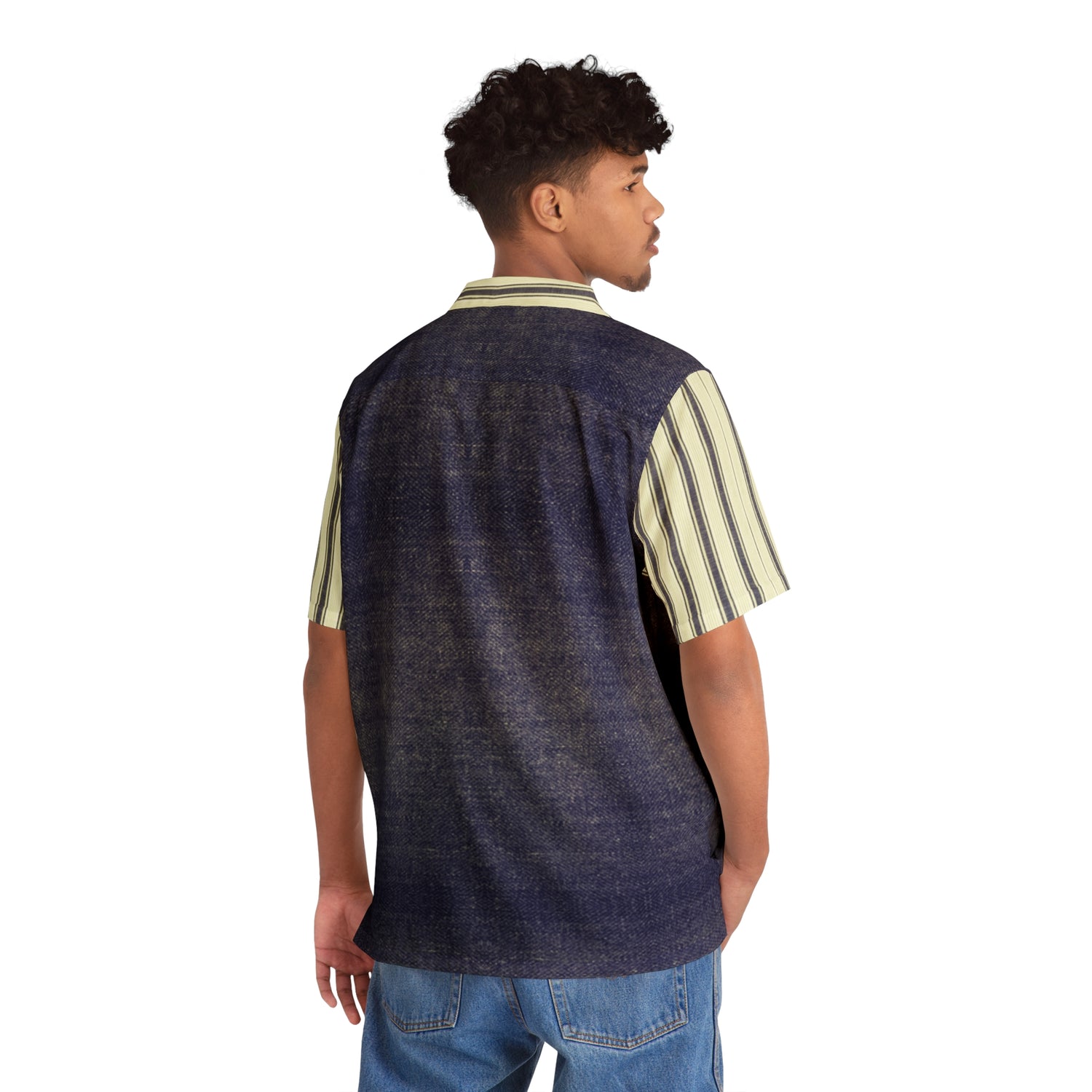 Hawaiian Shirt Blue Jeans Men&
