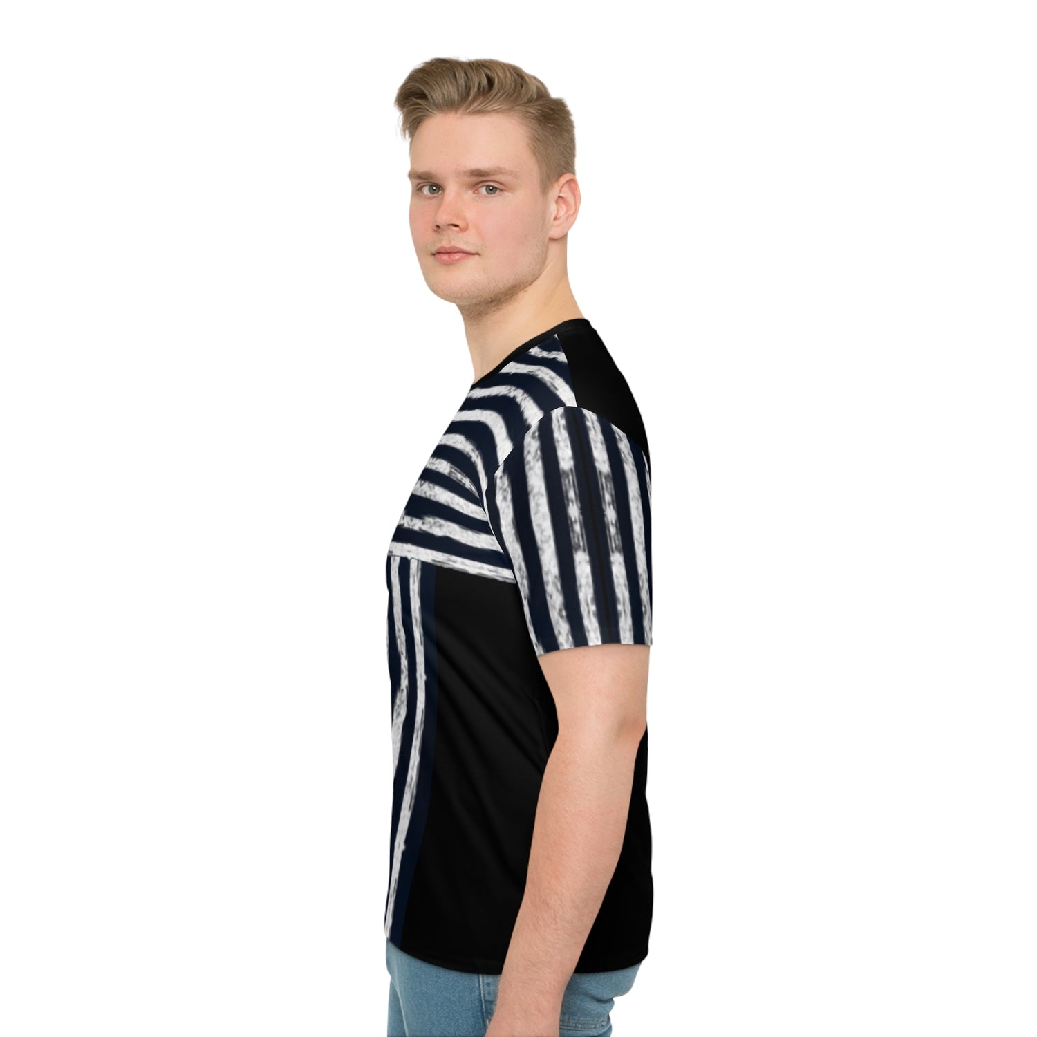 White Scratch Lines T-Shirt