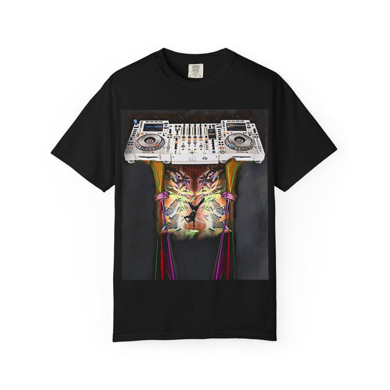 Power of Dj.Unisex Garment-Dyed T-shirt