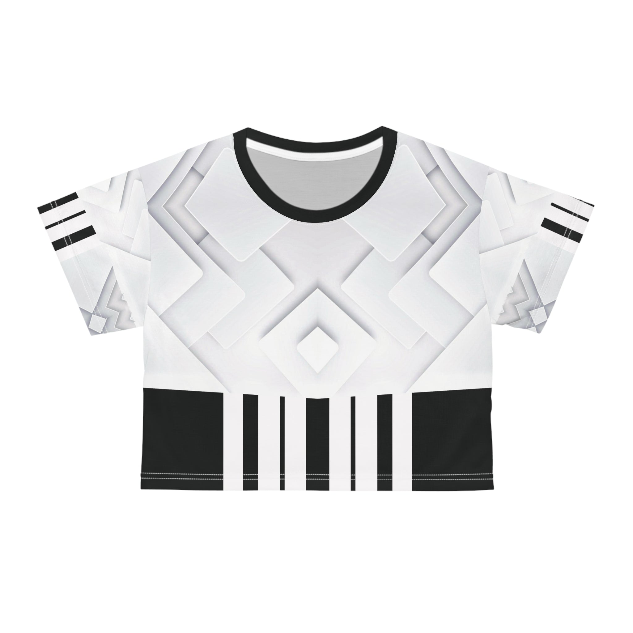 White cube,Stylish Crop Tee, Edgy Fashion Tee, Modern Crop Top, Streetwear Tee, Trendy Summer Shirt, Perfect for Festivals and Hangouts