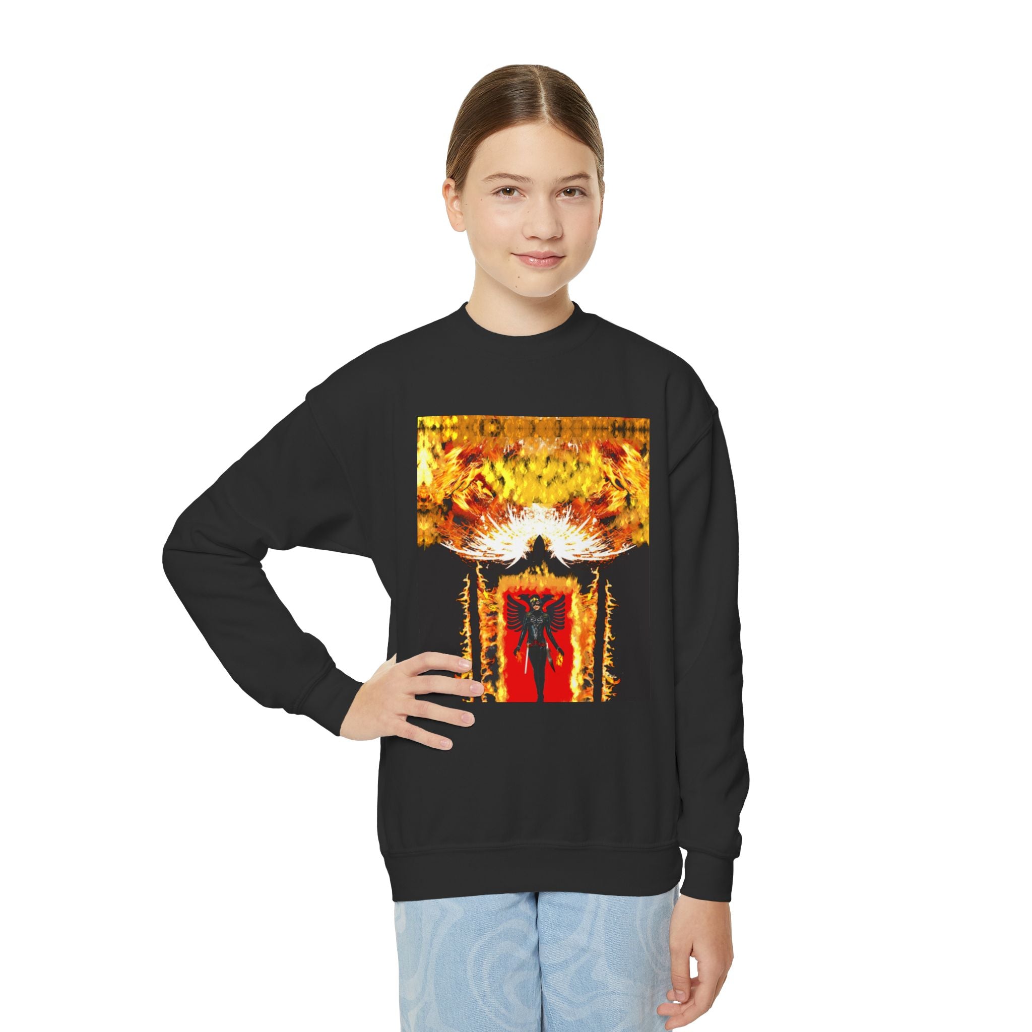 2 Eagle Women Youth Crewneck Sweatshirt