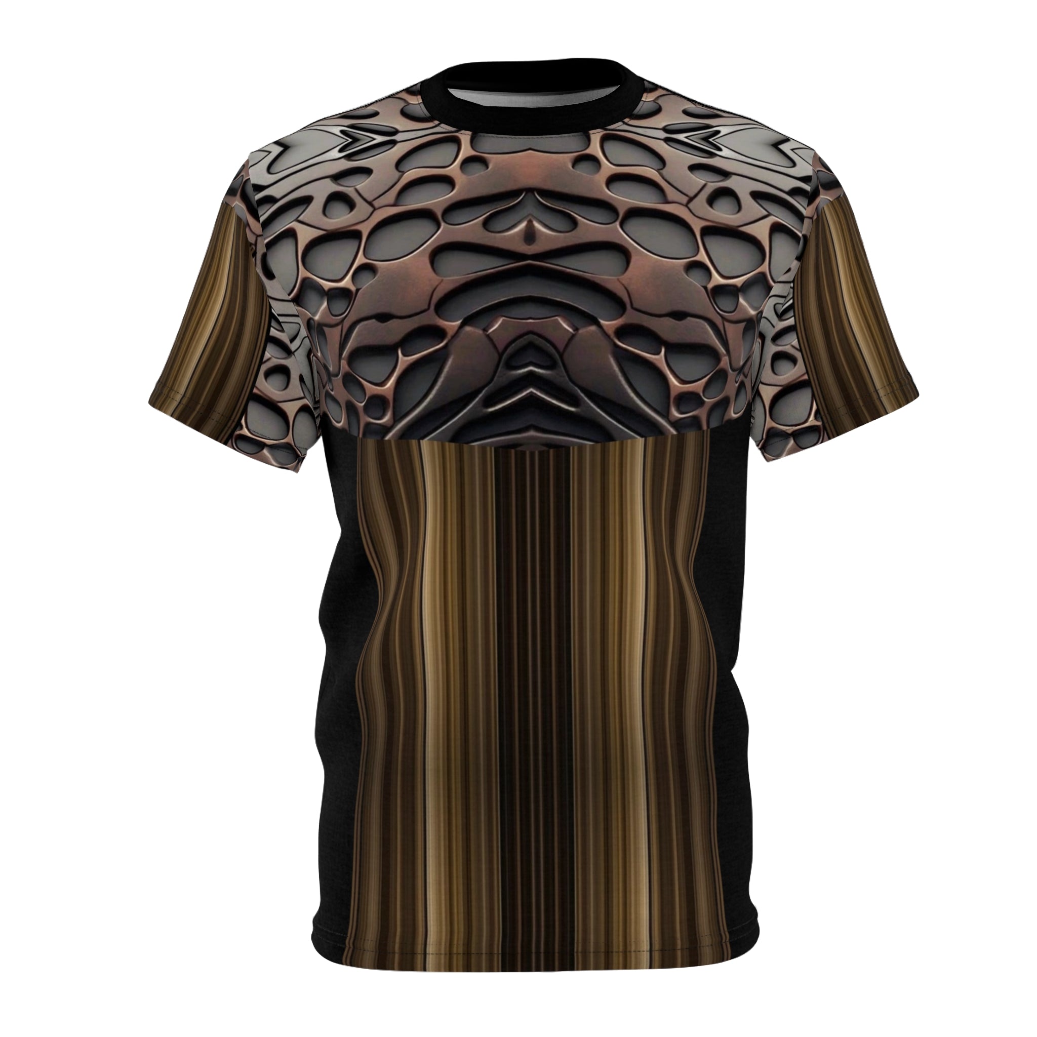 French polish,Stylish Unisex Cut &amp; Sew Tee, Abstract Graphic T-Shirt, Casual Wear, Unique Art Shirt, Trendy Outfit, Elevated Everyday Tee