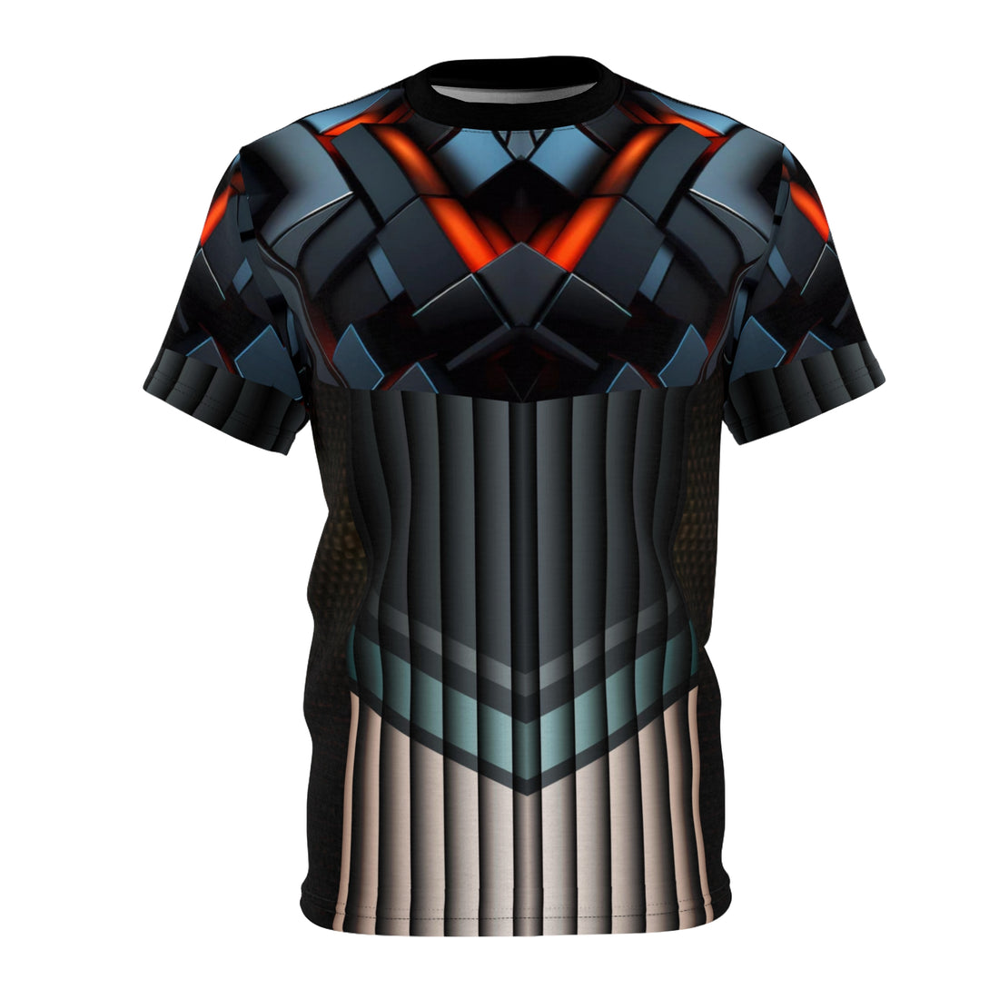 Orange cube for men,Unisex Cut &amp; Sew Tee (AOP)