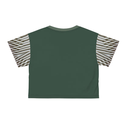 Rich green,Crop Tee (AOP)