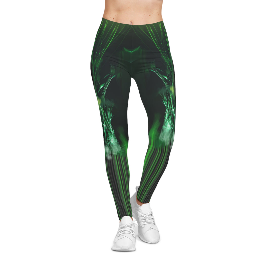 Green Emerald,Vibrant Green Workout Leggings for Women - Casual Fitness Pants