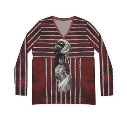 Karma Dragon.V‑Neck Long Sleeve