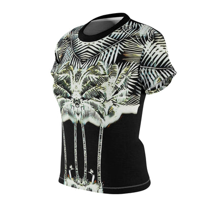 Rifka,Tropical Palm Print Tee, Women&