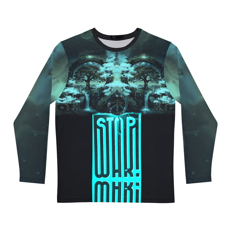 Peace.Men's Long Sleeve Shirt (AOP)