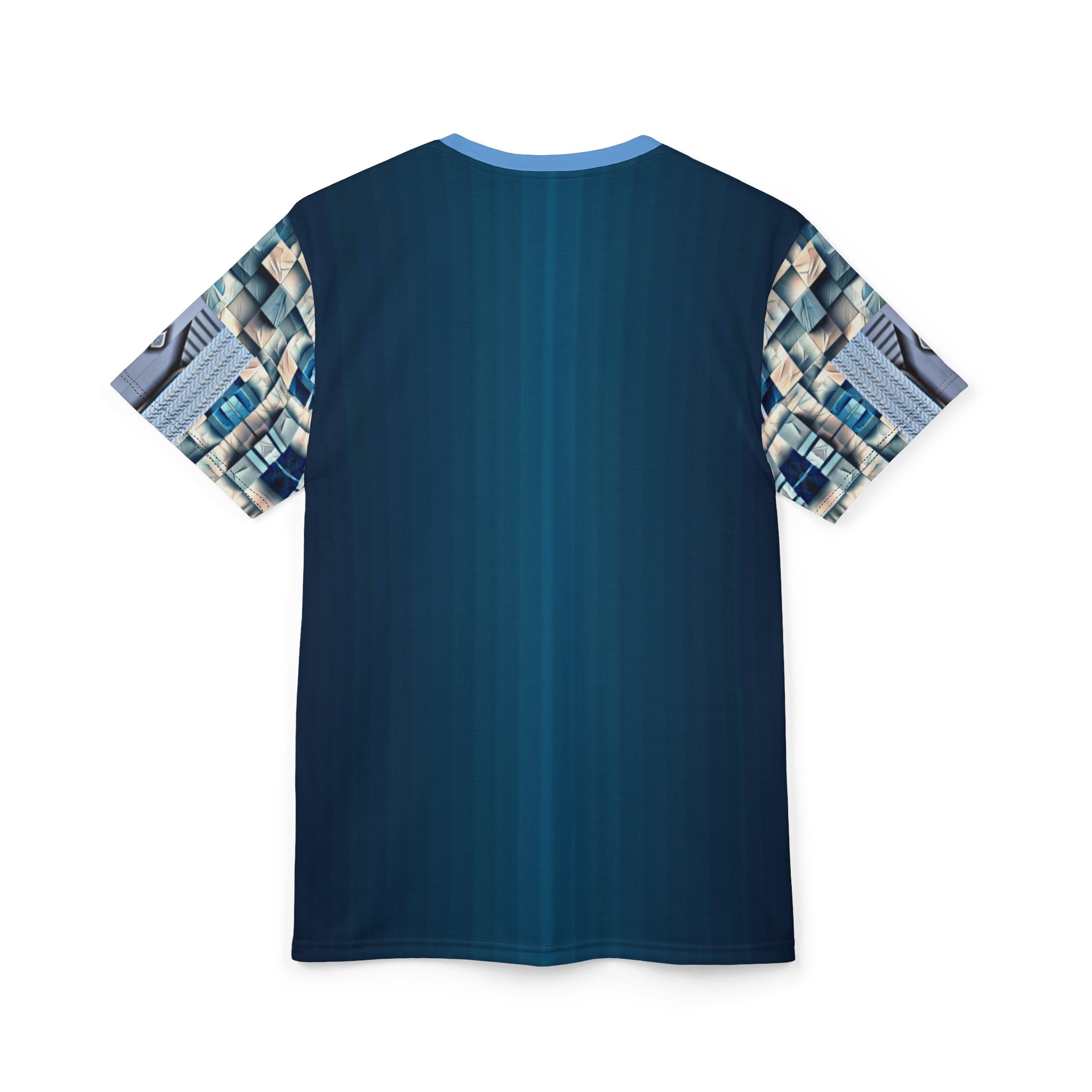 Blue stone,Abstract Geometric Unisex Tee, Unique Graphic Shirt, Trendy Casual Wear, Cool Art Fashion, Statement Piece for Every Occasion