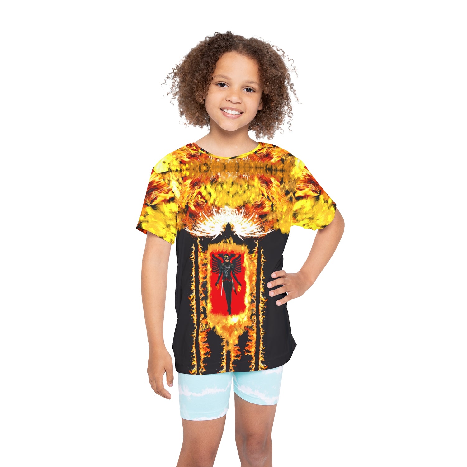 Two Eagle Woman,Kids Sports Jersey (AOP)