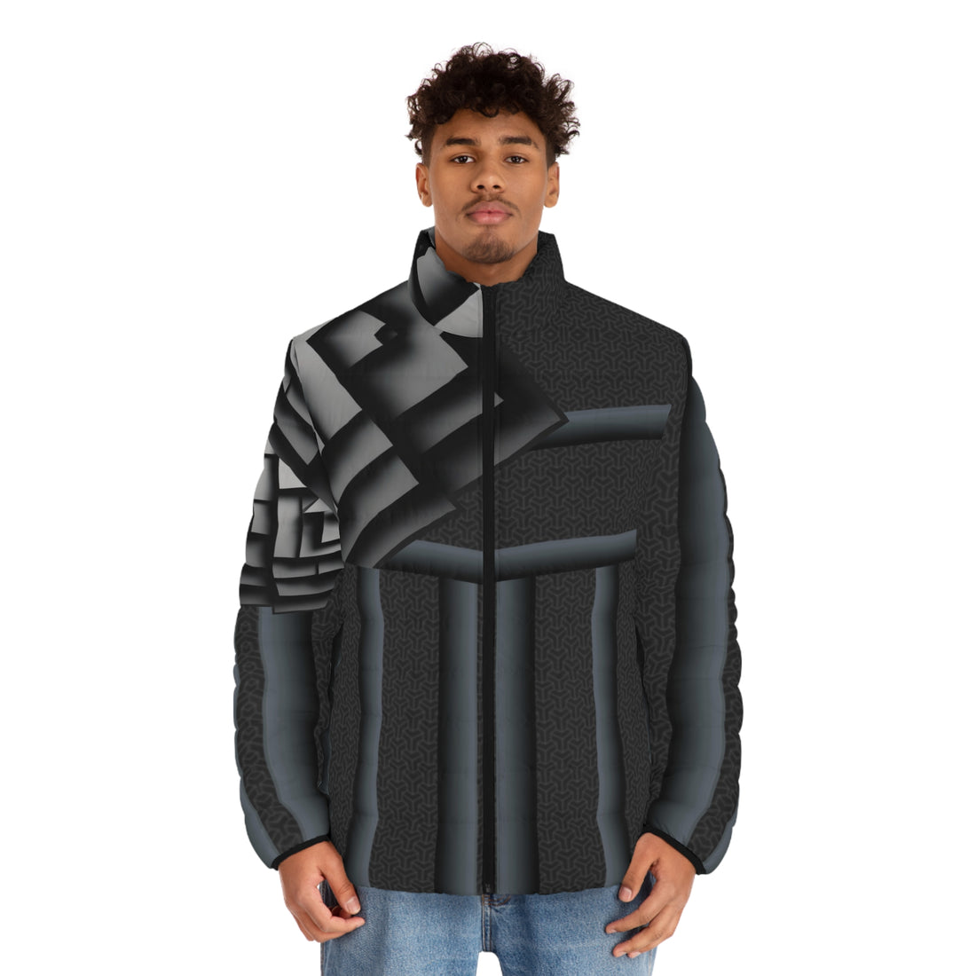 Gray cube.Stylish Men&