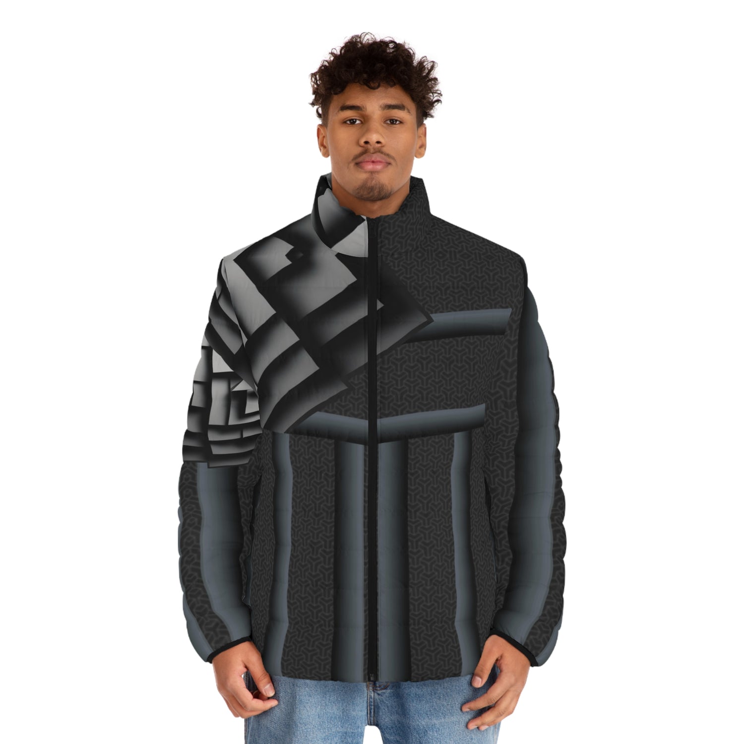 Gray cube.Stylish Men&
