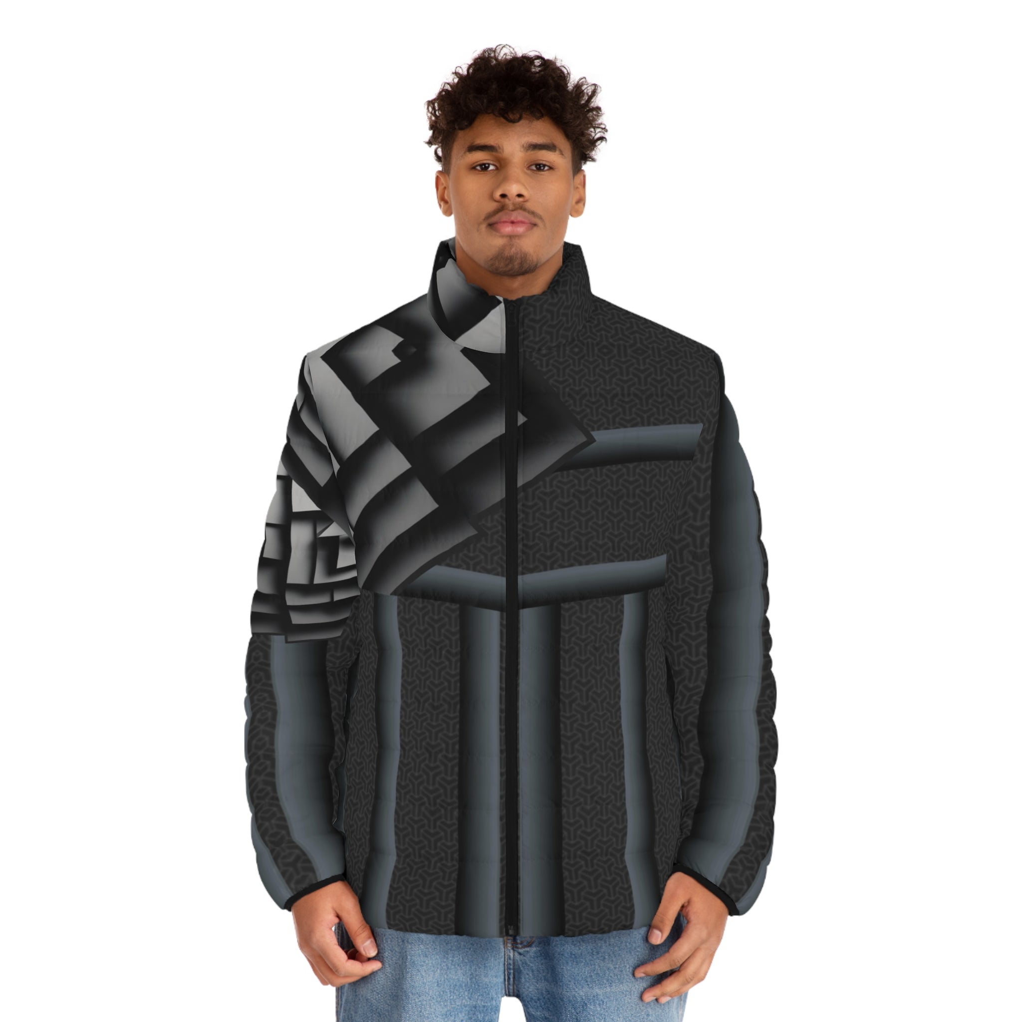 Gray cube.Stylish Men&