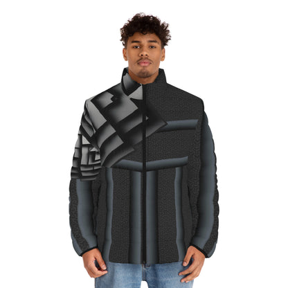Gray cube.Stylish Men&