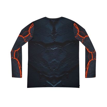 Volcanic Glow. V‑Neck Long Sleeve