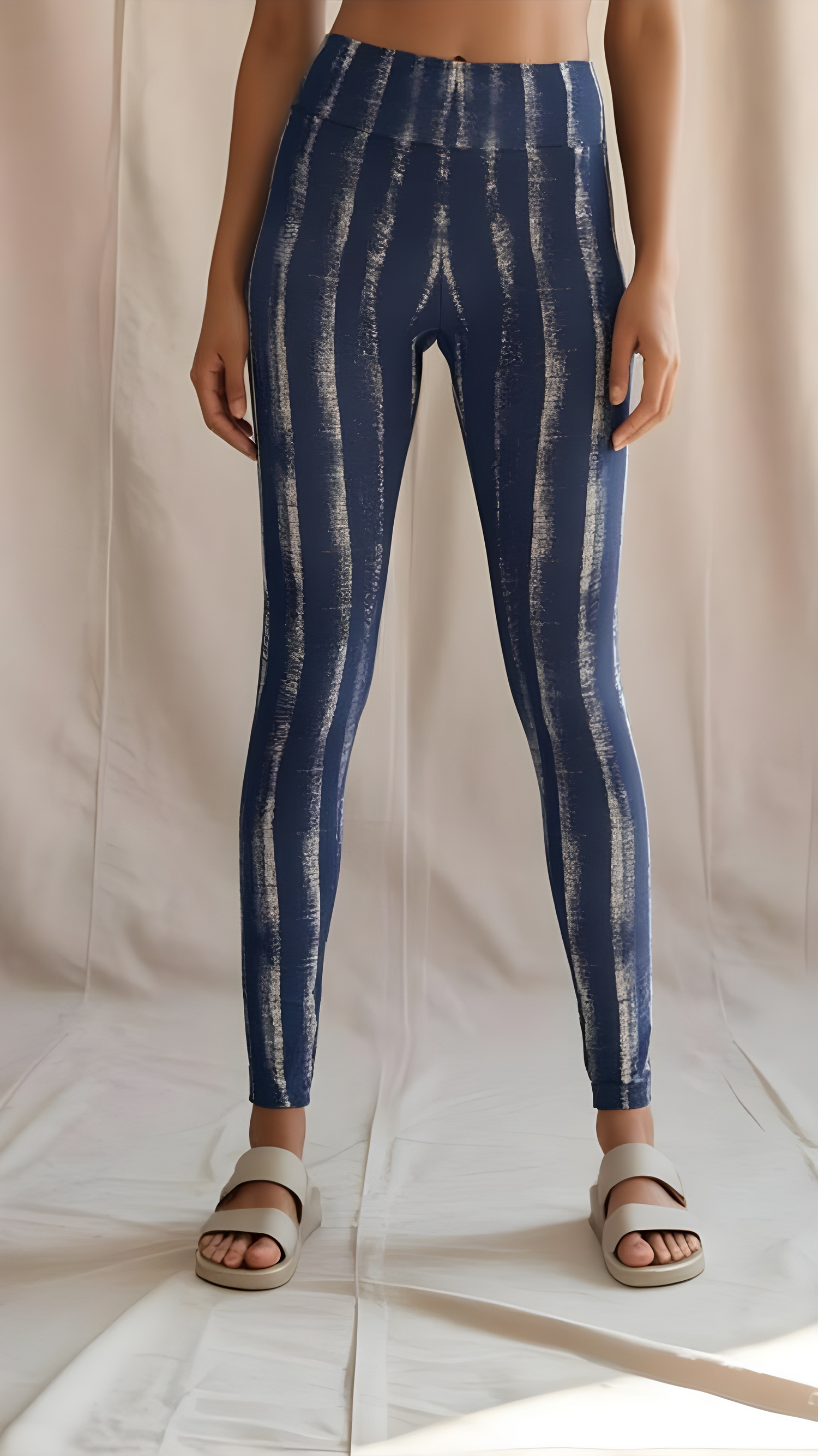 Blue tie dye jeans pattern,Women&