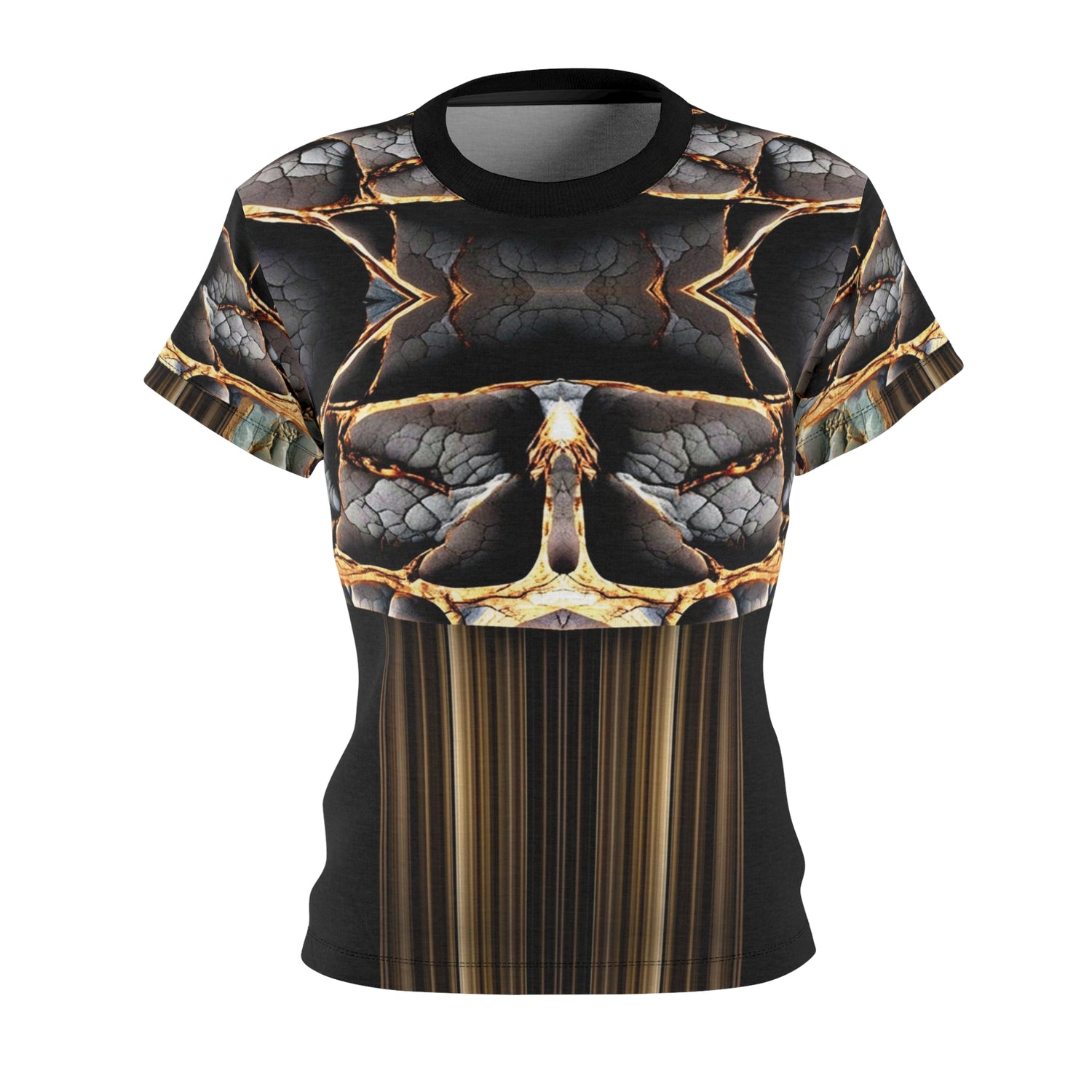 Broken stone,Chic Abstract Women&