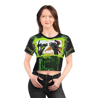 Motorcycle sport,Crop Tee (AOP)